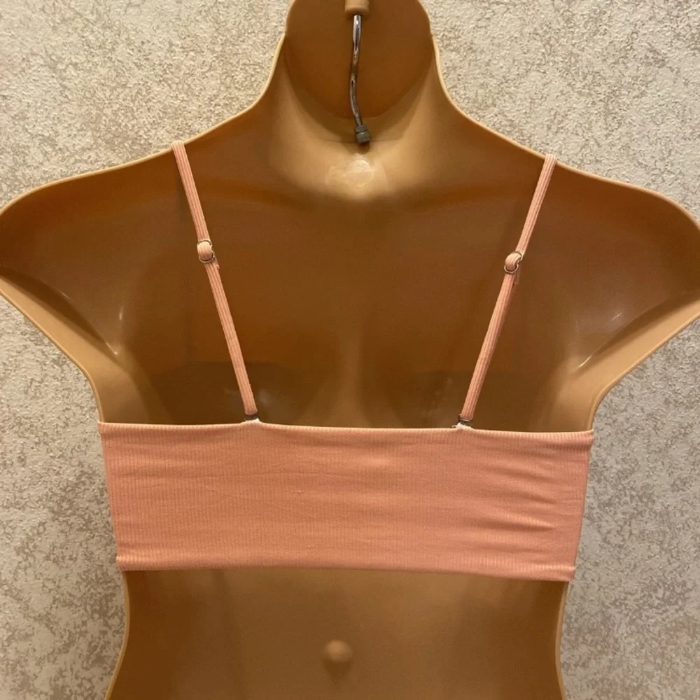 Zaful Peach Bikini Top